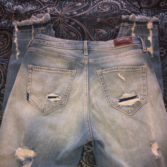 NWOT Hollister destroyed crop jeans highrise sz 26 - Picture 5 of 6